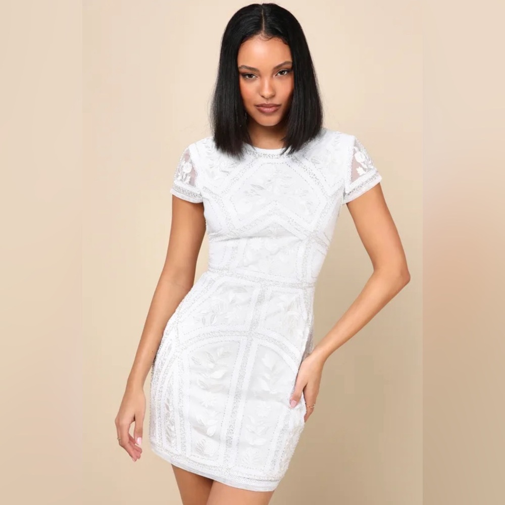Flawless Sequined/Embroidered Mini
